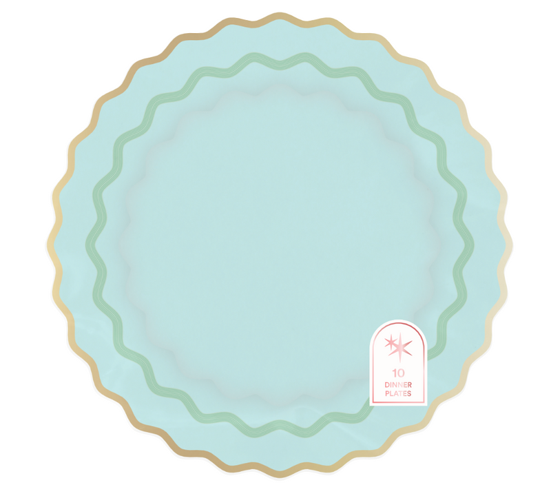Rainbow Ric Rac Assorted Dinner Plate Set