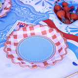Picnic Perfect Gingham Dinner Plate