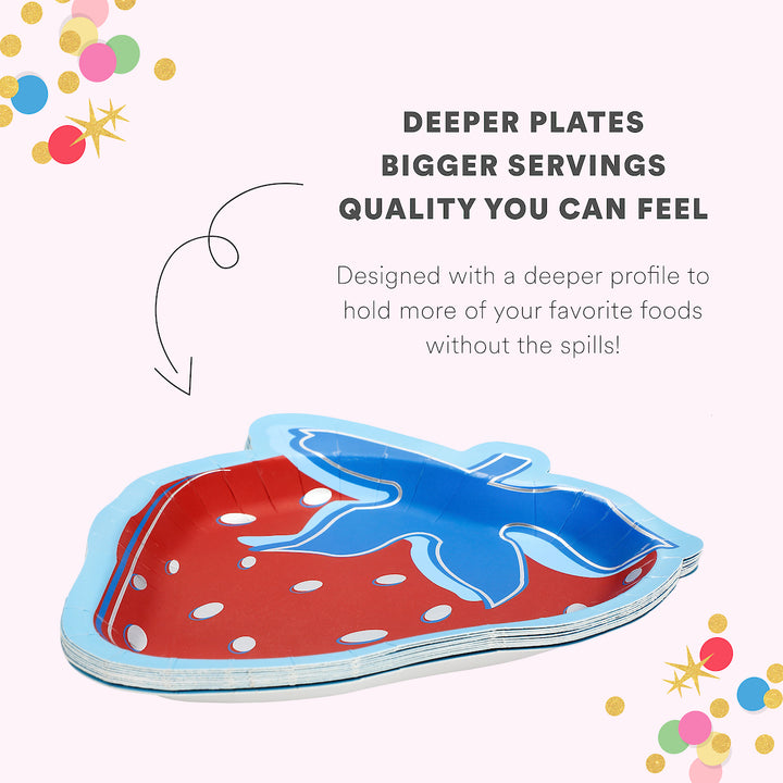 Strawberry Dessert Plates (10 ct)