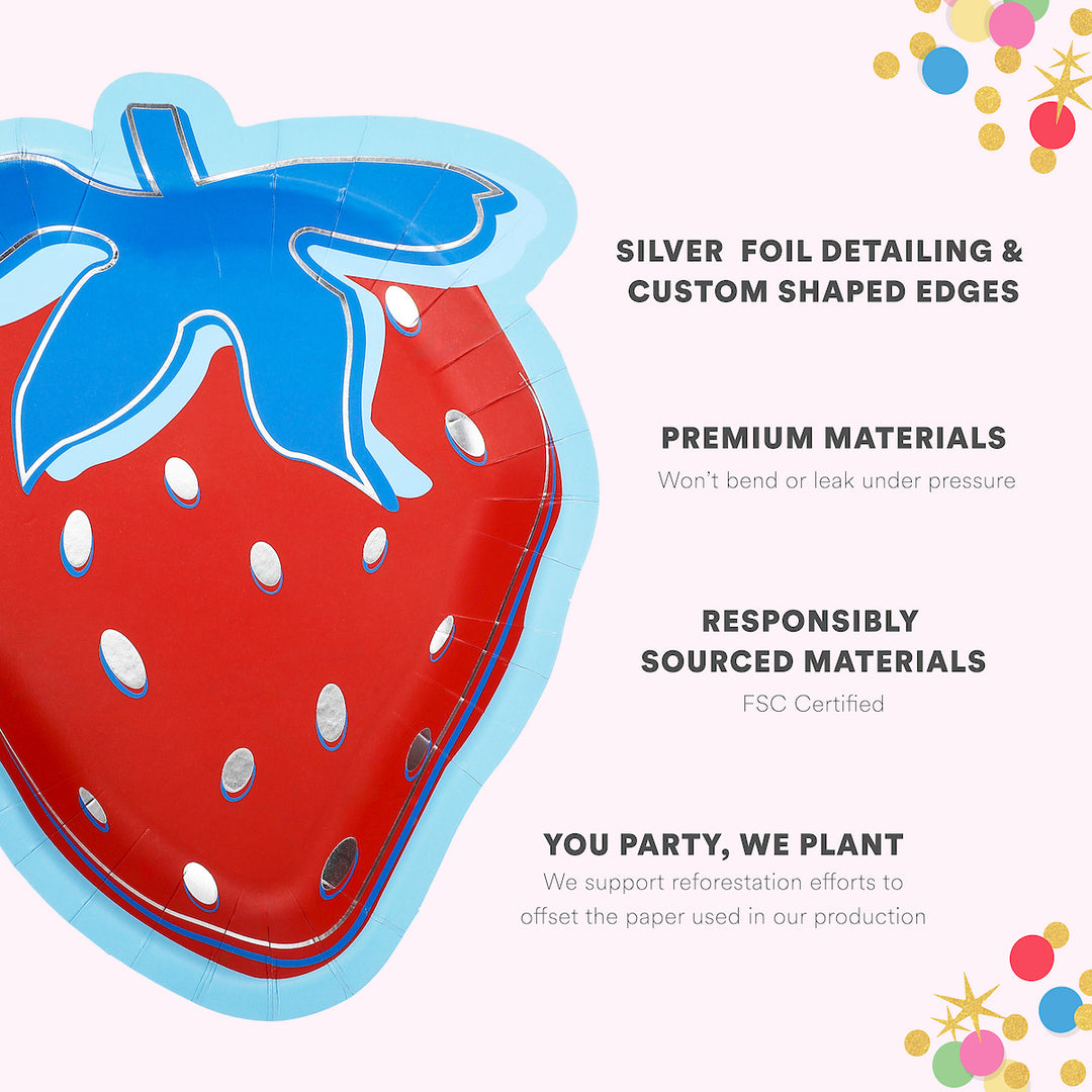 Strawberry Dessert Plates (10 ct)