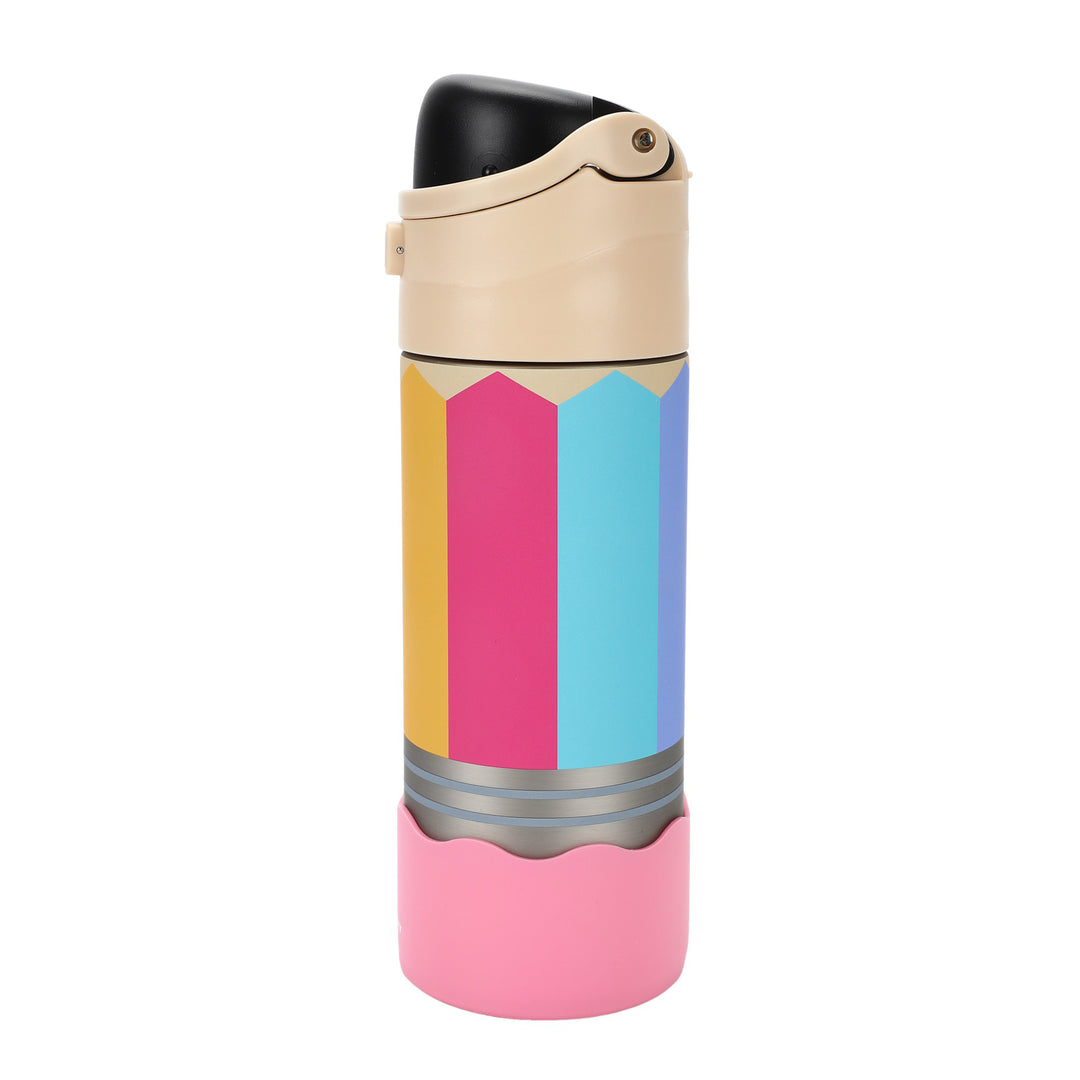 Write On! Pencil Shaped Stainless Steel Water Bottle (24 Oz)