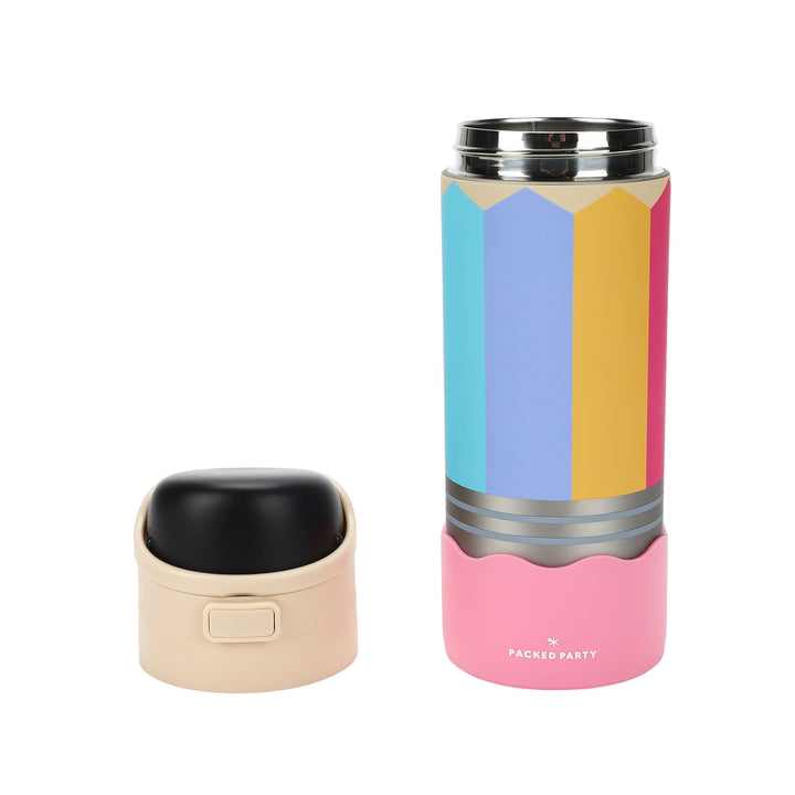 Write On! Pencil Shaped Stainless Steel Water Bottle (24 Oz)