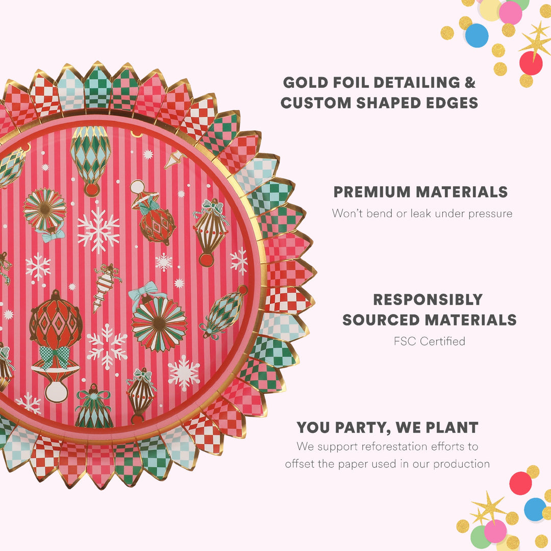 Deck the Halls Dinner Plates (10 count)