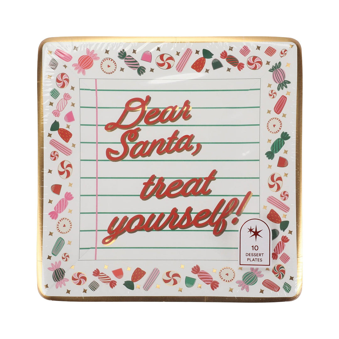 Santa Treats Dessert Plates (10 count)