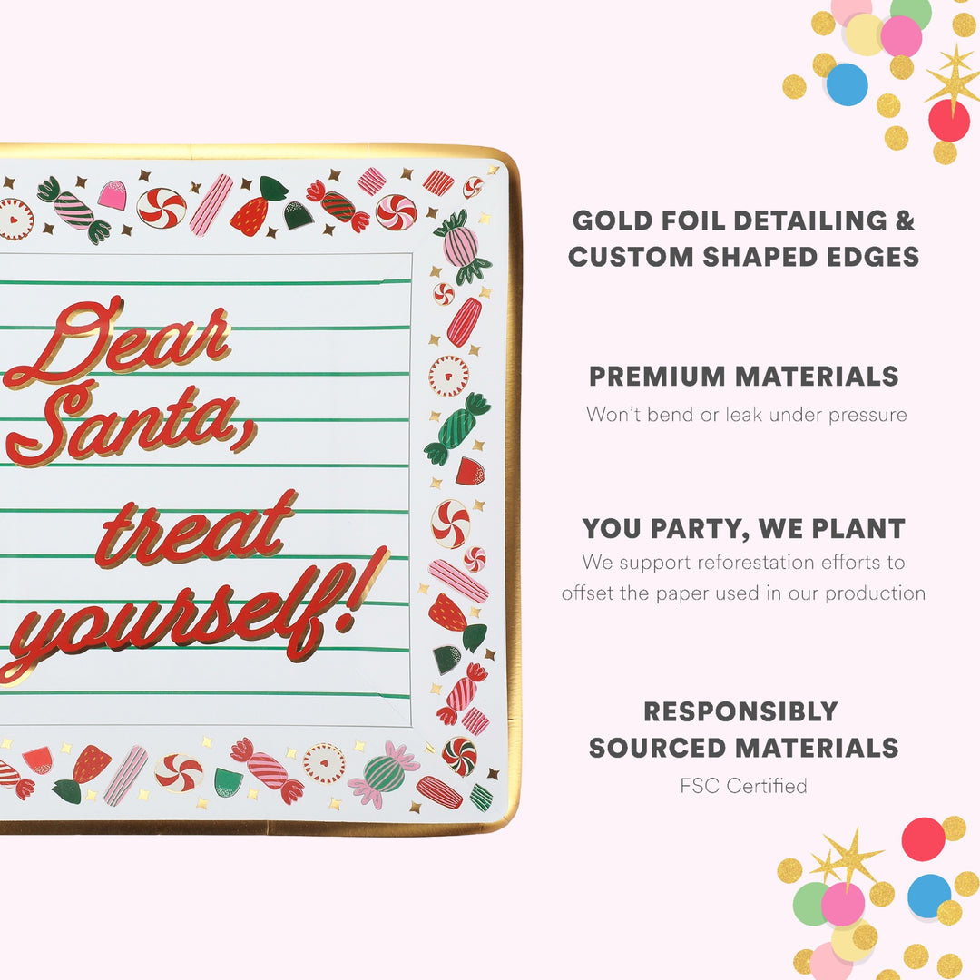 Santa Treats Dessert Plates (10 count)