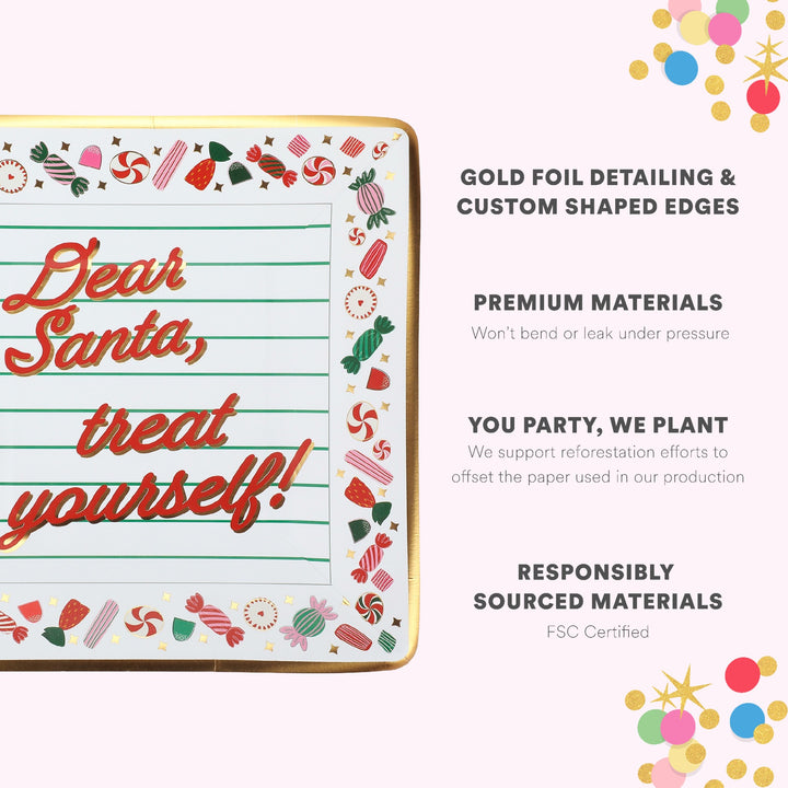 Santa Treats Dessert Plates (10 count)