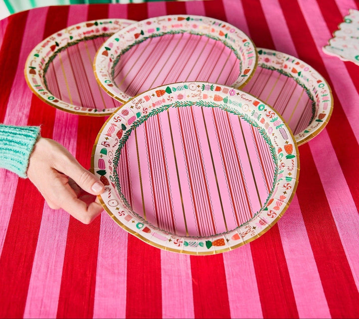 Peppermint Party Christmas Dinner Plates (10 count)