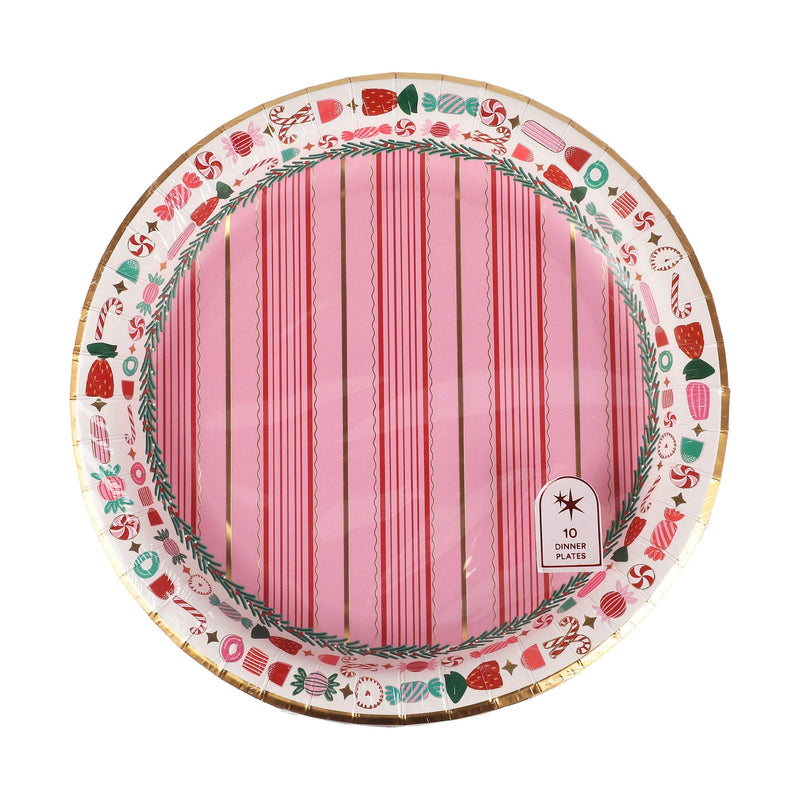 Peppermint Party Dinner Plate