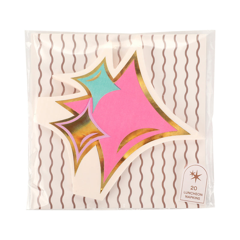 Just Sparkle Diecut Dessert Napkin Set