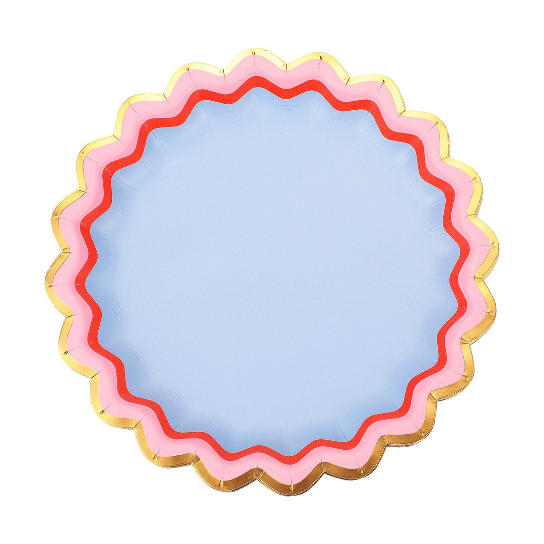 Rainbow Ric Rac Assorted Dessert Plates (10 ct)