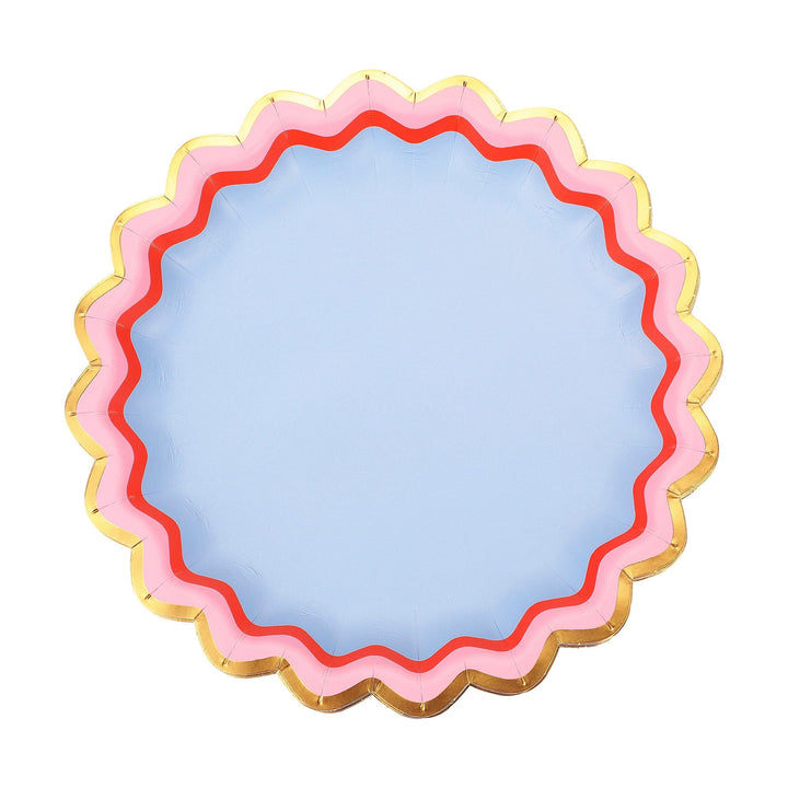 Rainbow Ric Rac Assorted Dessert Plates (10 ct)