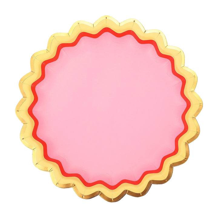 Rainbow Ric Rac Assorted Dessert Plates (10 ct)