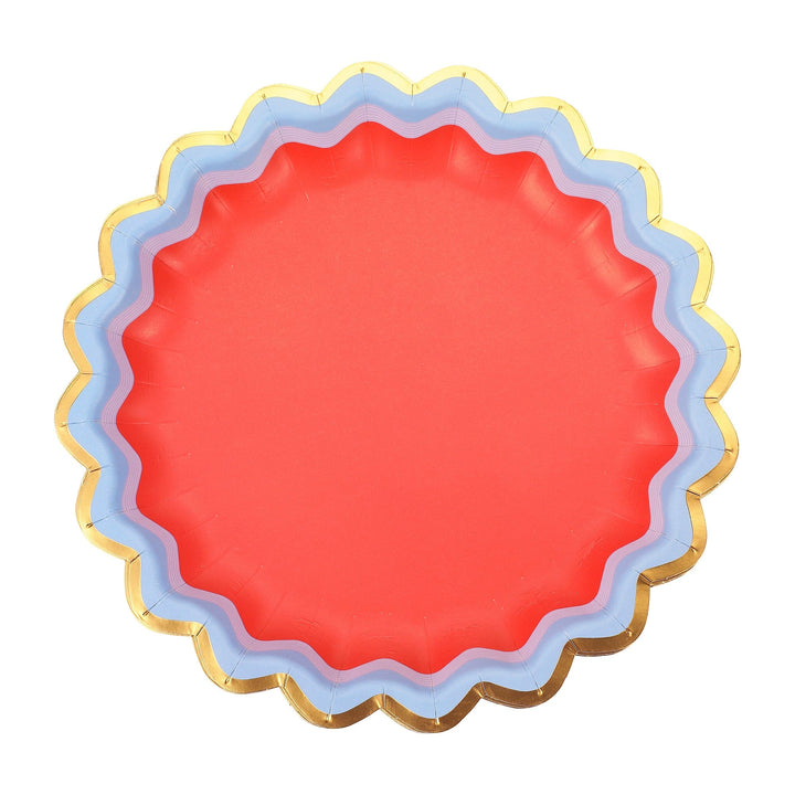 Rainbow Ric Rac Assorted Dessert Plates (10 ct)
