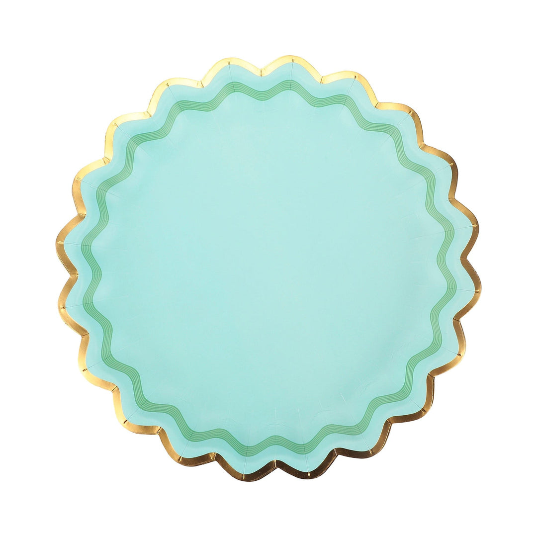 Rainbow Ric Rac Assorted Dinner Plates (10 ct, 5 colors)