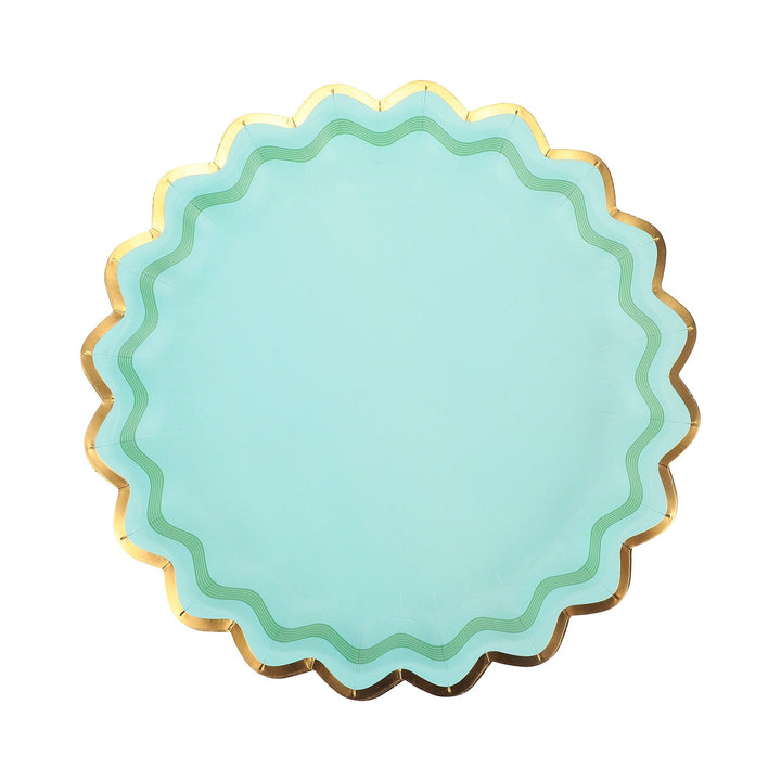 Rainbow Ric Rac Assorted Dinner Plates (10 ct, 5 colors)