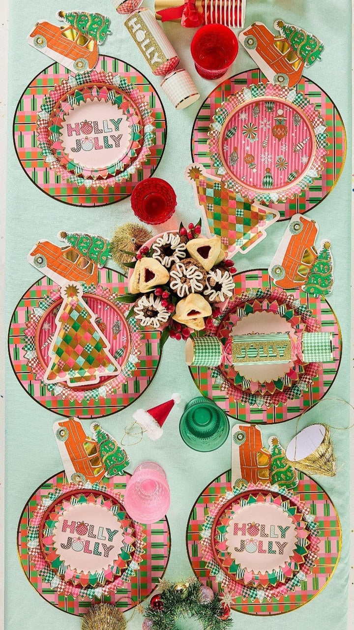 Christmas Plaid Holiday Placemats (10 count)