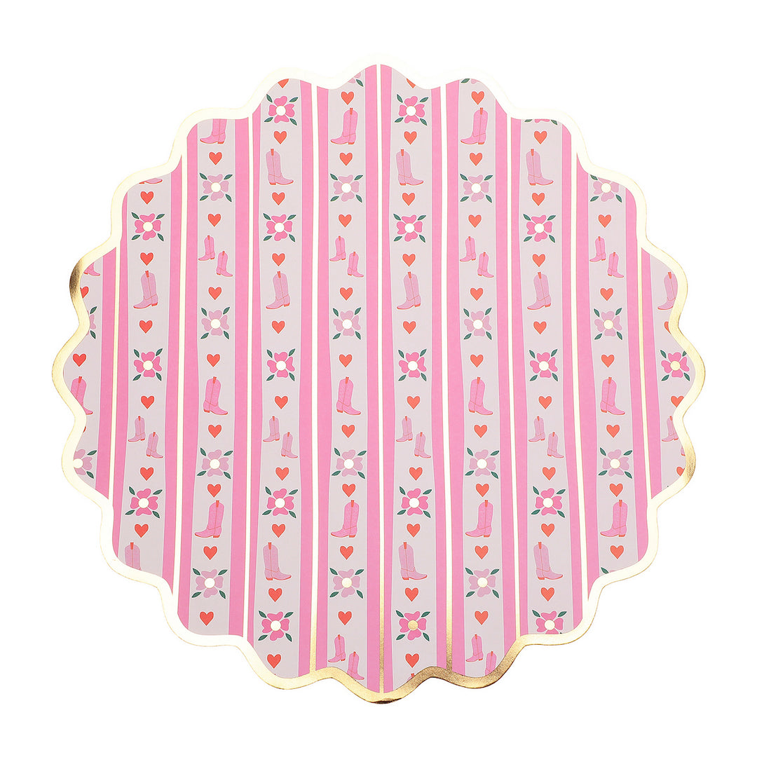 Boot Scoot Blooms Placemats (10 ct)