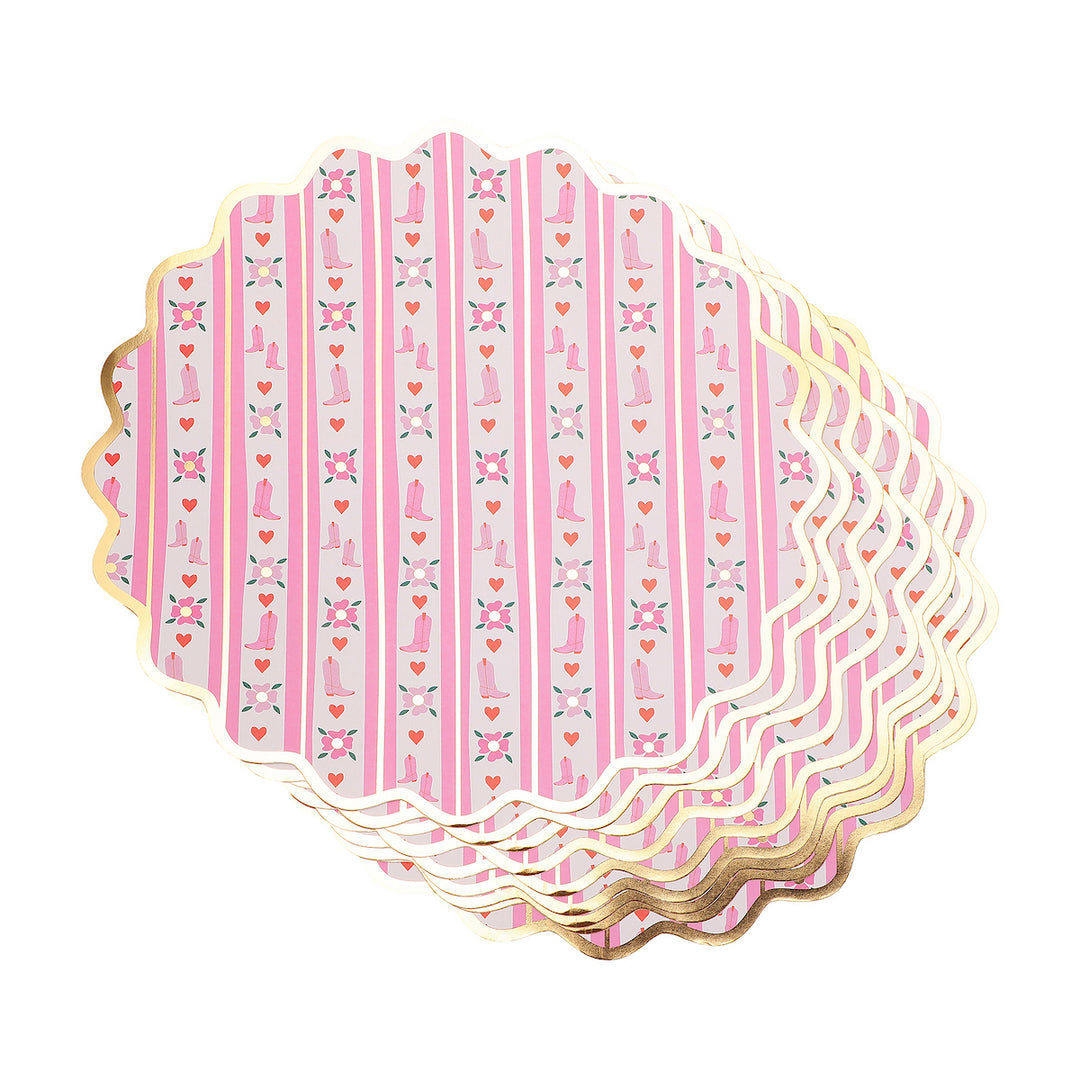 Boot Scoot Blooms Placemats (10 ct)
