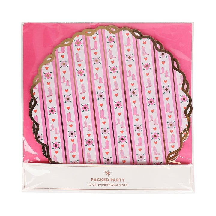 Boot Scoot Blooms Placemats (10 ct)