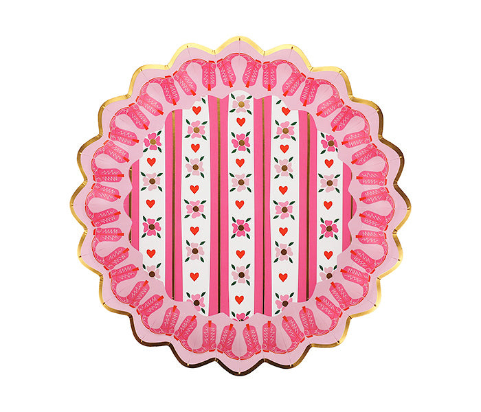 Boot Scoot Blooms Dinner Plate Set