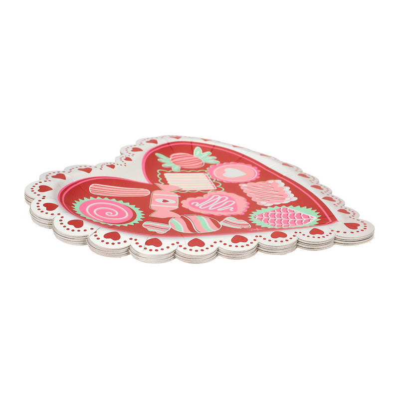 Valentine's Heart Plates (10 count)