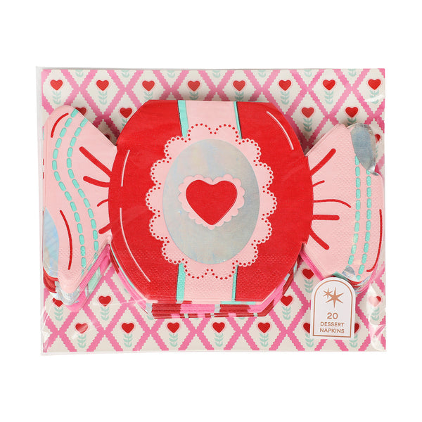 Valentine Candy Shaped Napkins (20 count)
