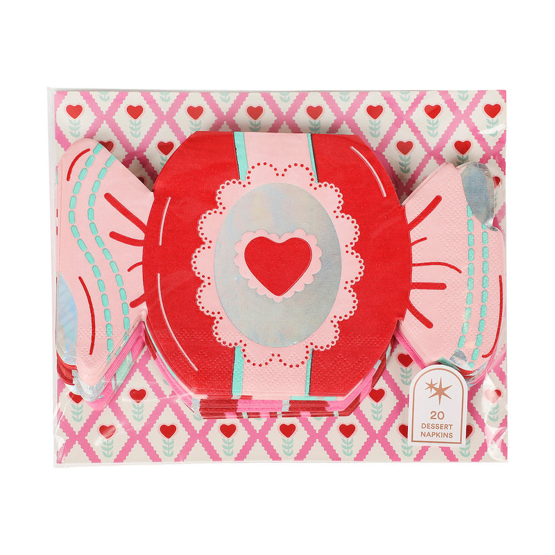 Valentine Candy Shaped Napkins (20 count)