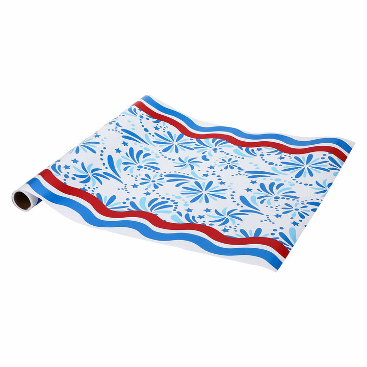 Star Spangled Spark Paper Table Runner (25 ft, cut to fit)