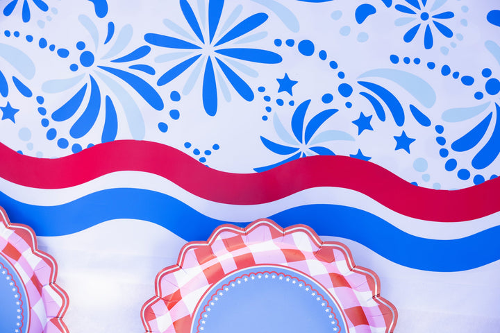 Star Spangled Spark Paper Table Runner (25 ft, cut to fit)