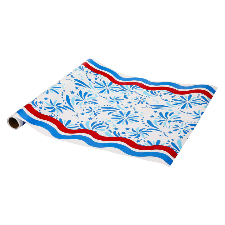 Star Spangled Spark Paper Table Runner (25 foot, cut to fit)