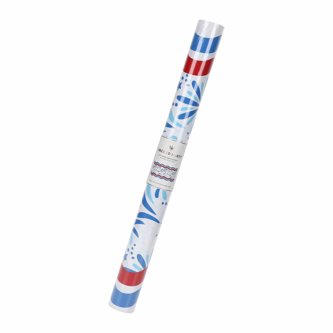 Star Spangled Spark Paper Table Runner (25 foot, cut to fit)
