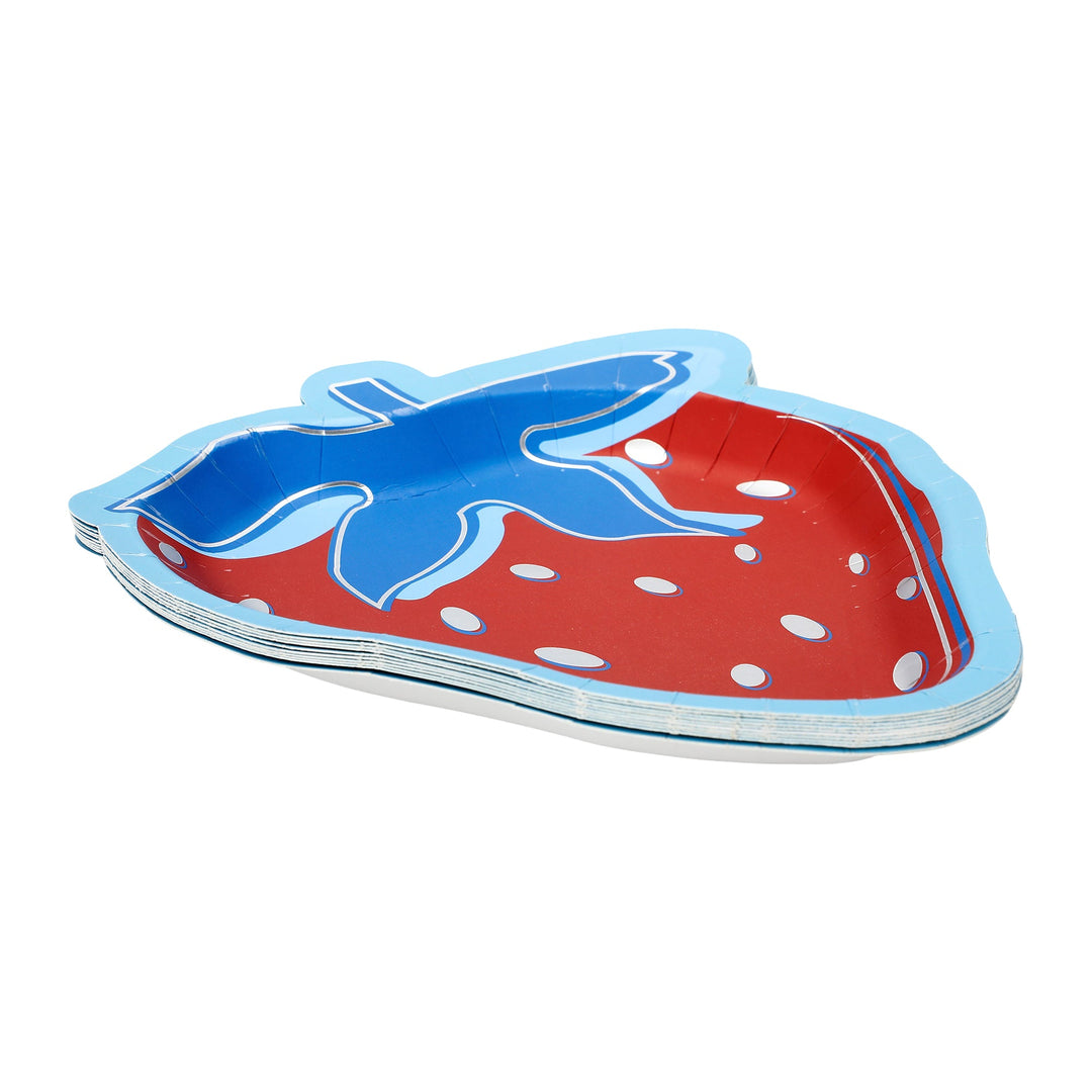Red, White &amp; Berry Dessert Plate (10 ct)