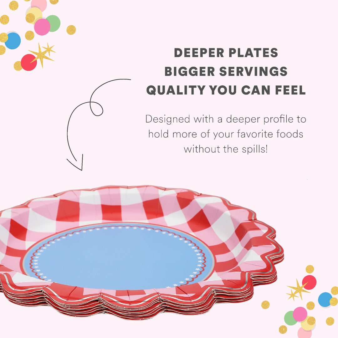 Picnic Perfect Gingham Dinner Plates (10 ct)