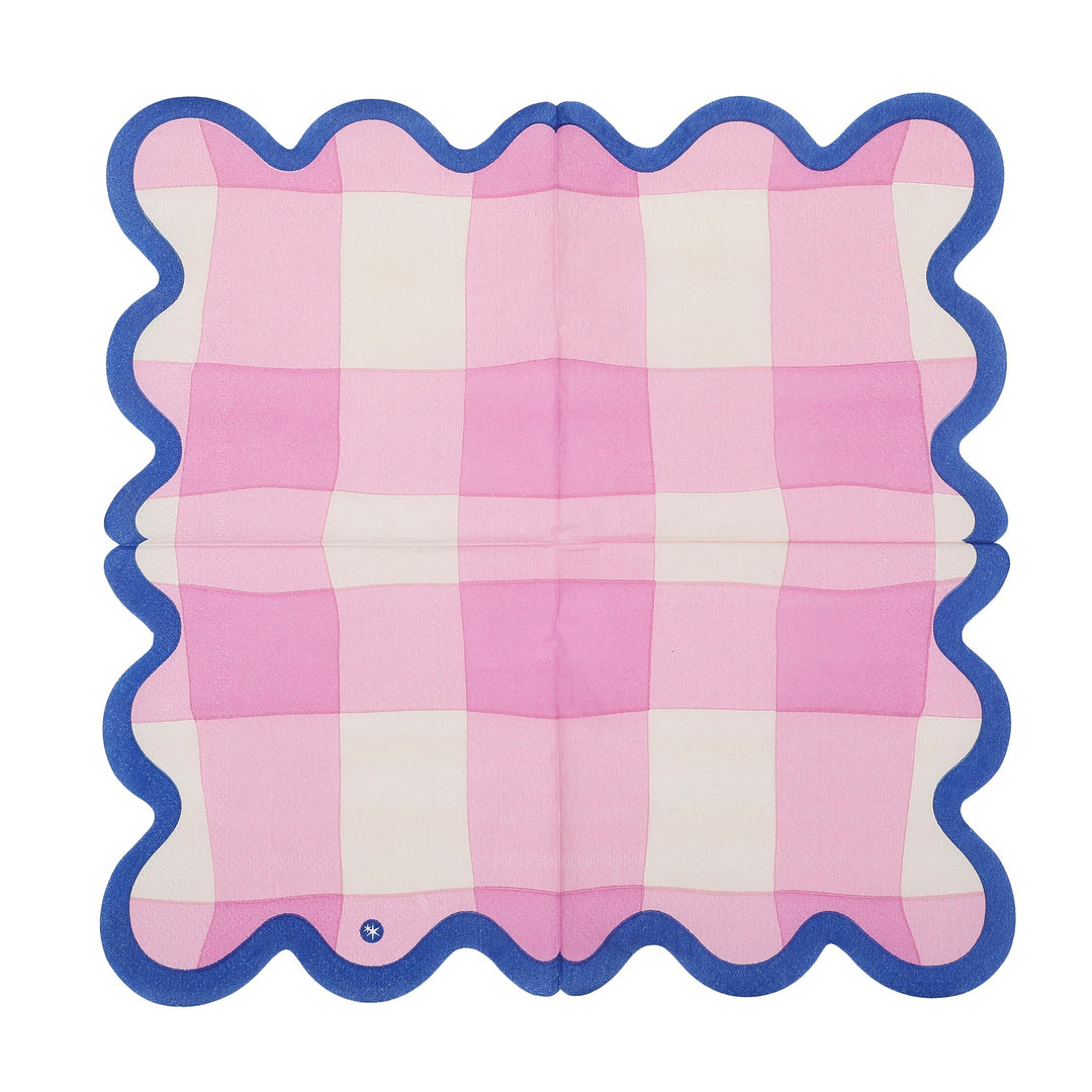Colorwave Gingham Cocktail Napkins (20 ct, 5 colors)