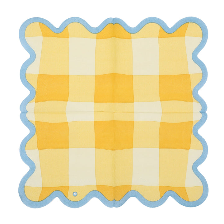 Colorwave Gingham Cocktail Napkins (20 ct, 5 colors)