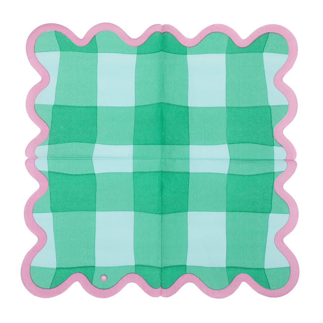 Colorwave Gingham Cocktail Napkins (20 ct)