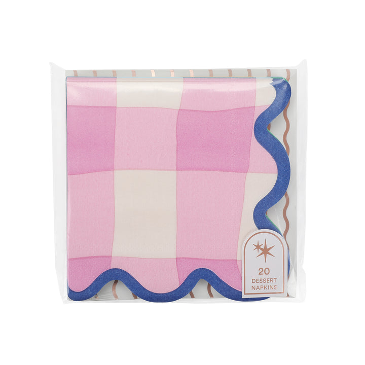 Colorwave Gingham Cocktail Napkins (20 ct)