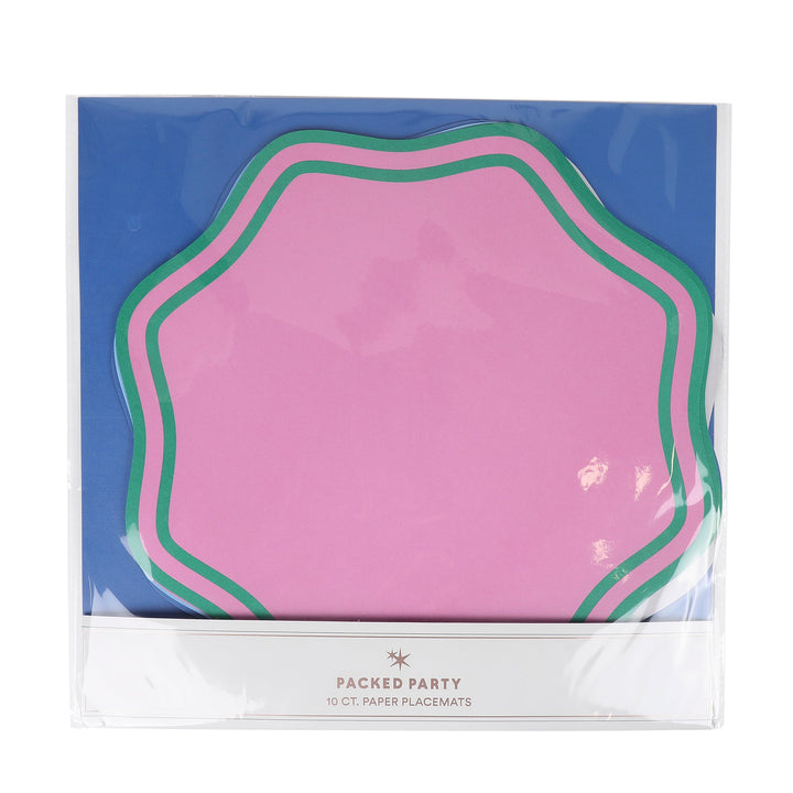 Colorwave Scalloped Placemats (10 ct, 5 colors)