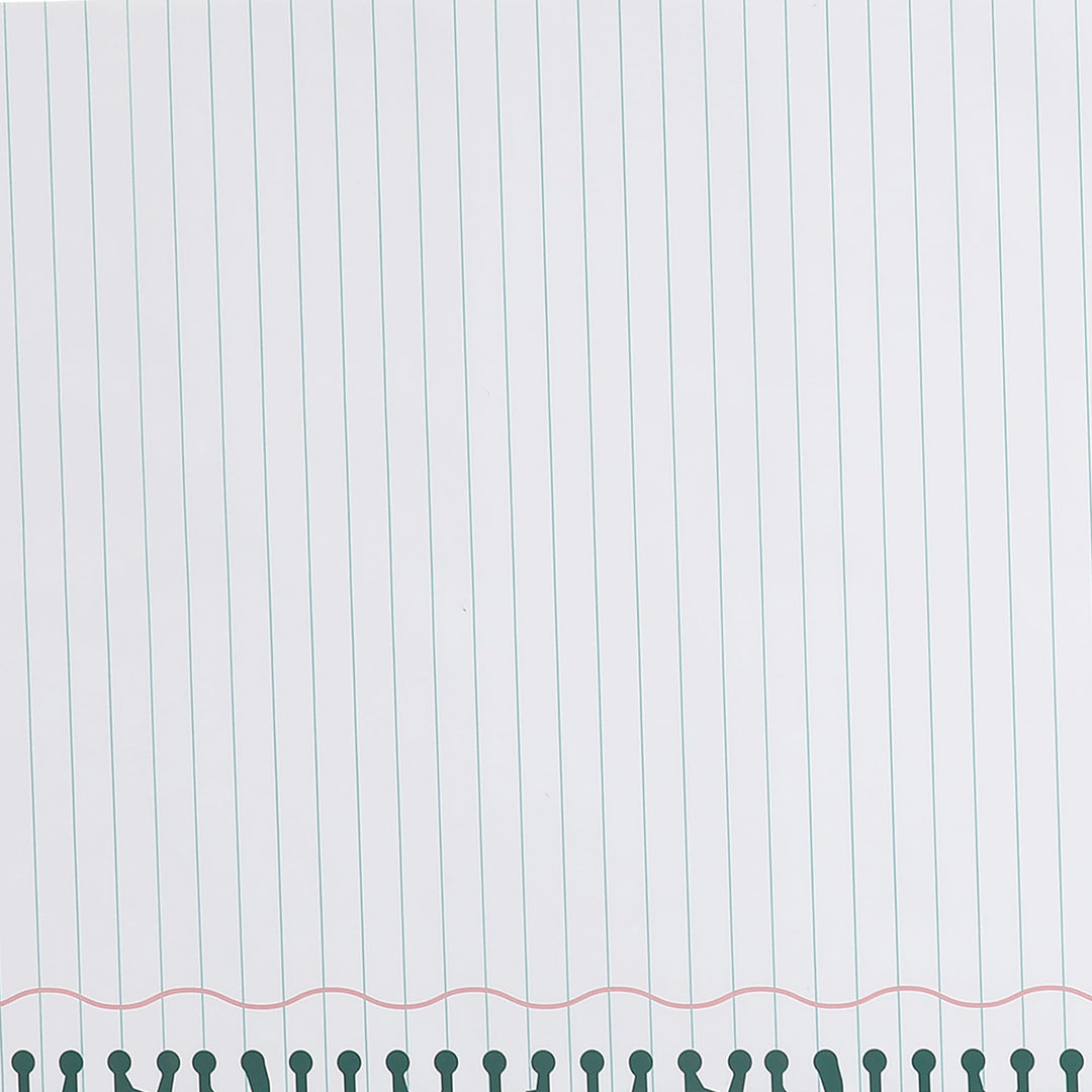 Notebook Paper Table Runner with Customizable Stickers (25 ft, cut to fit)