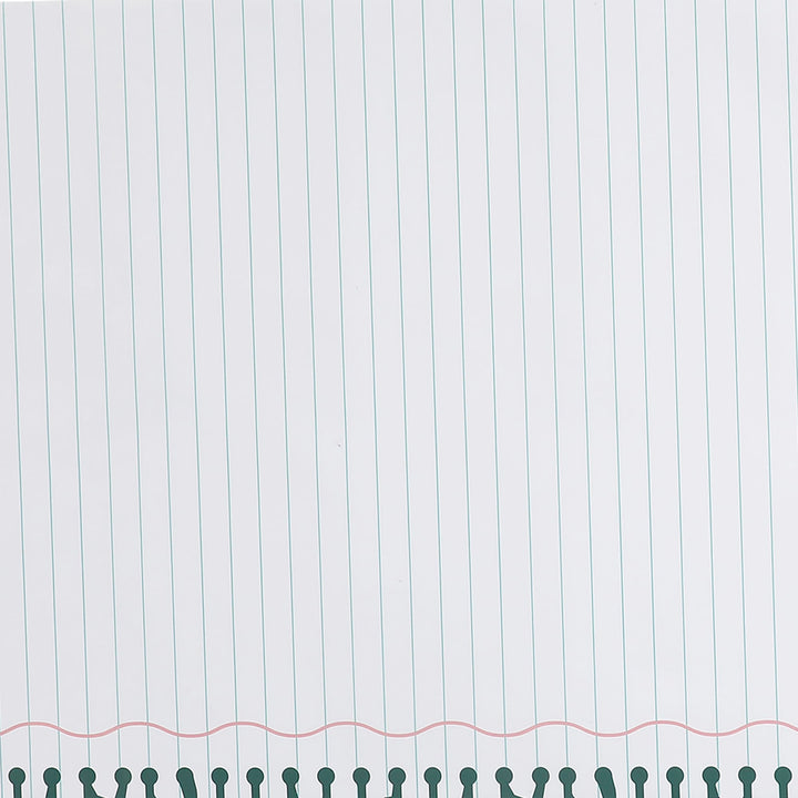 Notebook Paper Table Runner with Customizable Stickers (25 ft, cut to fit)