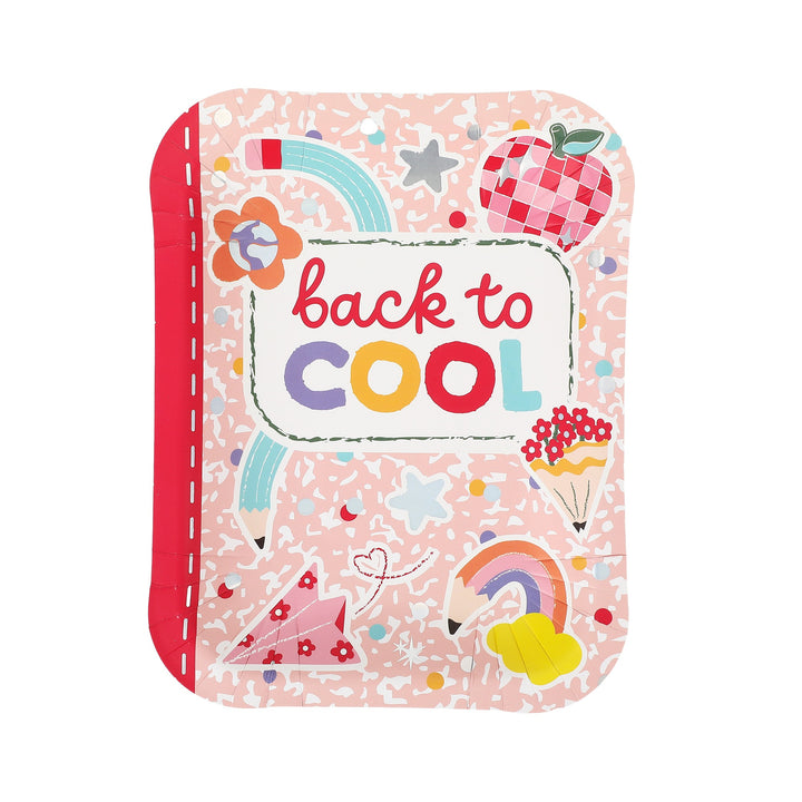Back to Cool Notebook Dessert Plates (10 ct)