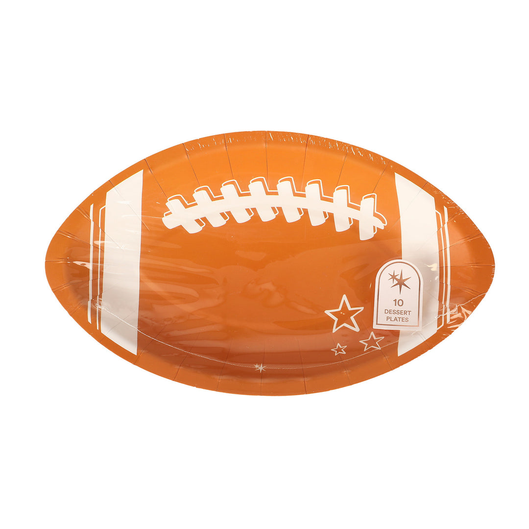 Packed Party Football Dessert Plates (10 ct)