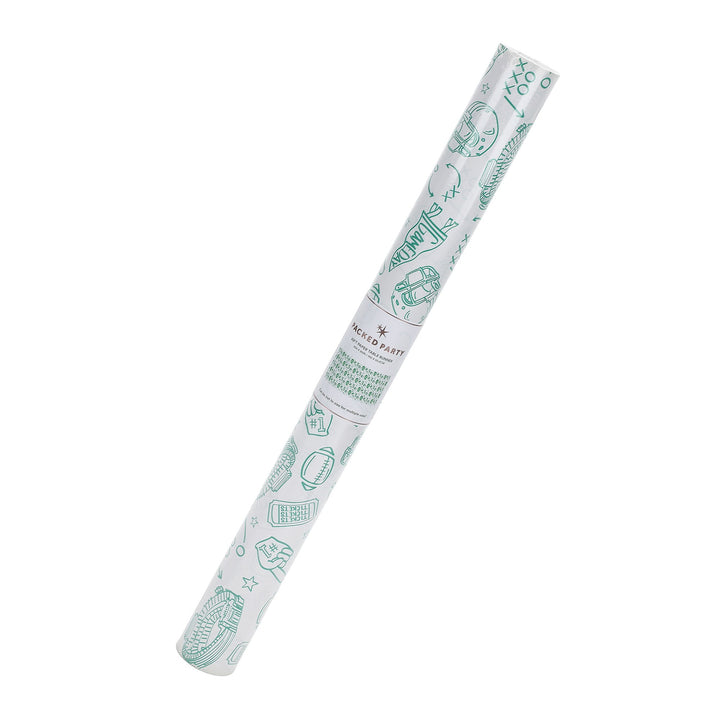 Packed Party Game Day Goals" Paper Table Runner (25 ft, cut to fit)