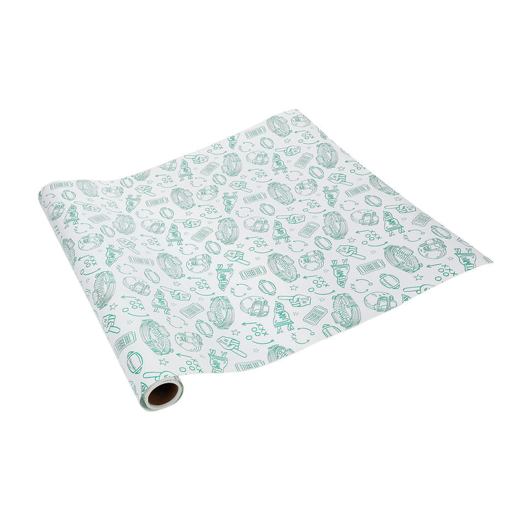 Packed Party Game Day Goals" Paper Table Runner (25 ft, cut to fit)