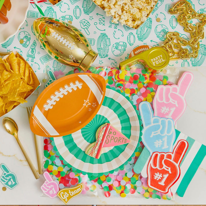Packed Party Game Day 10 In Paper Plates Set