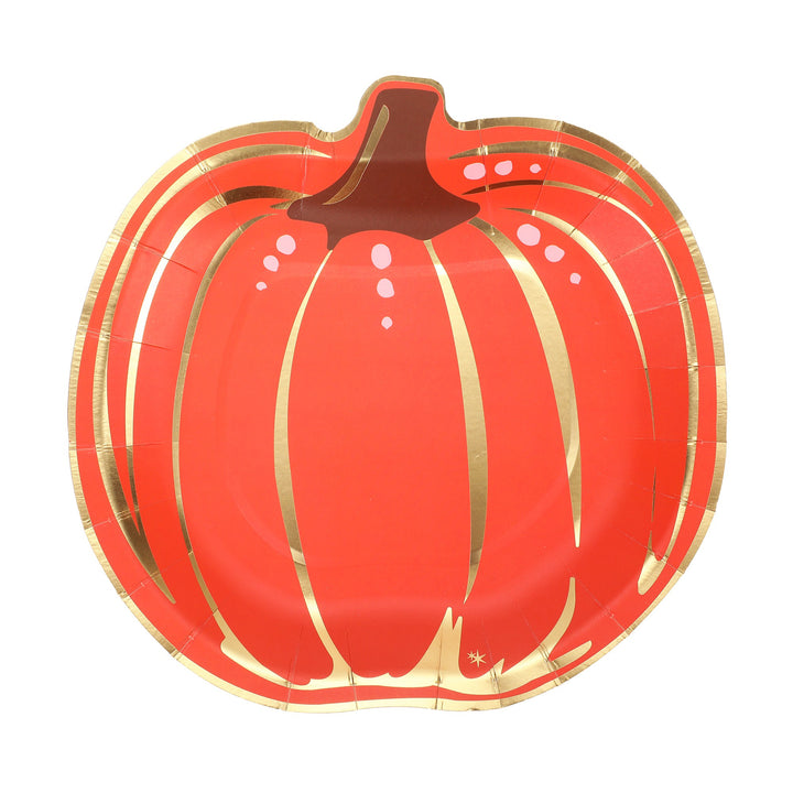 GOURDGEOUS PUMPKIN LUNCH PLATES