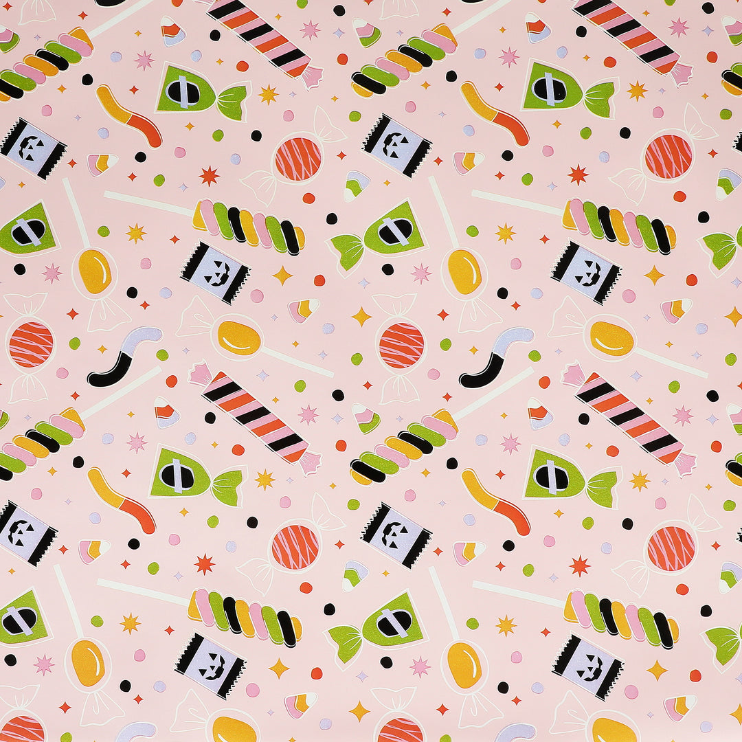 Pink-a-boo Halloween Candy Paper Table Runner (25 ft, cut to fit)