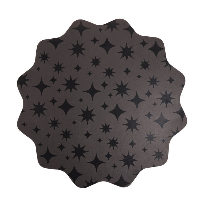 Sparks Fly Glossy Black Placemats