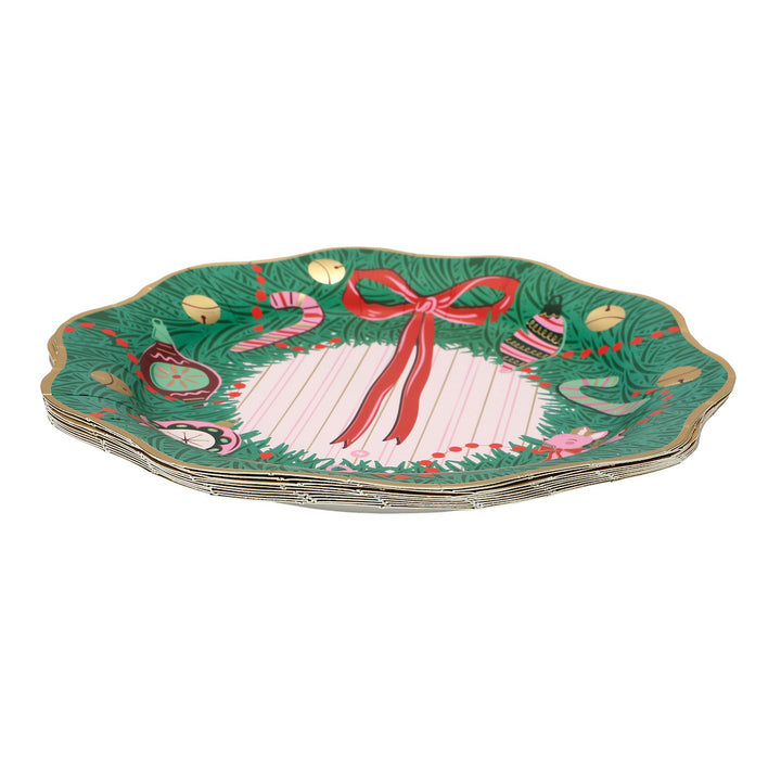 Merry Kitschmas Wreath Dinner Plates