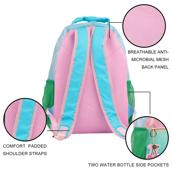 Clear Color Block Jelly Backpack